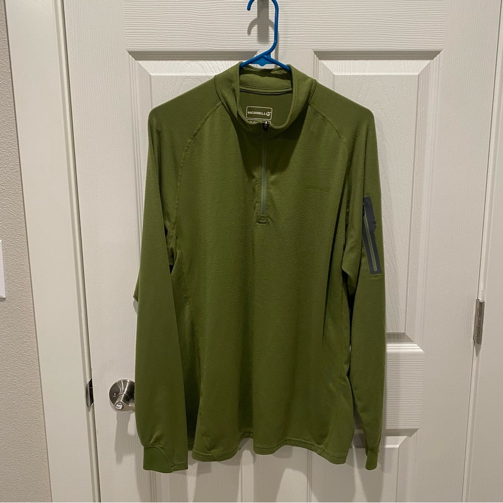 Men’s Large Merrell 1/4 Zip Long Sleeve Pullover